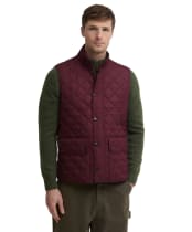 Men's Barbour New Lowerdale Quilted Gilet - Bordeaux