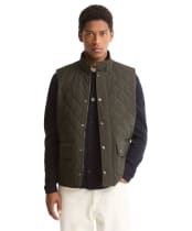 Men's Barbour Lux Lowerdale Gilet - Dark Sage