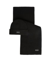 Men's Barbour International Sweeper Legacy Beanie Set - Black 2