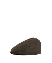 Men's Barbour Waxed Flat Cap - Olive