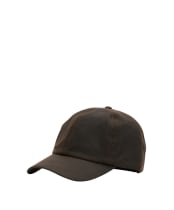 Men's Barbour Waxed Sports Cap - Dark Brown