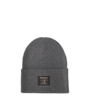 Men's Barbour Harton Beanie Hat - Charcoal