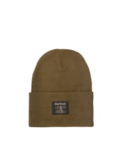 Men's Barbour Harton Beanie Hat - Dark Sand