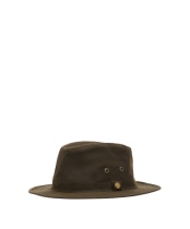 Men's Barbour Crayton Waxed Safari Hat - Olive