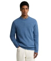 Men's Barbour Tisbury Crew Neck Sweater - Tarn Blue