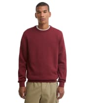 Men's Barbour Pima Cotton Crew Neck Sweater - Russet