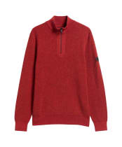 Men's Barbour International Crawley Funnel Neck Jumper - FIRE WHIRL
