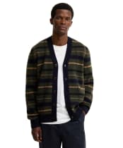 Men's Barbour Kane Knitted Cardigan - Navy
