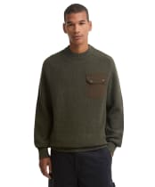 Men's Barbour Stockham Texture Knit Crew - Beech