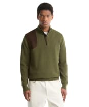 Men's Barbour Whitworth Half Zip Sweater - Sage