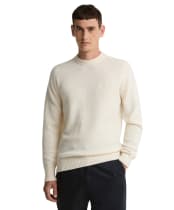 Men's Barbour Newtown Crew Neck Sweater - Antique White