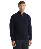 Men's Barbour Newtown Half Zip Knitted Jumper - Navy