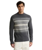 Men's Barbour International Monitor Crew Neck Jumper - Asphalt