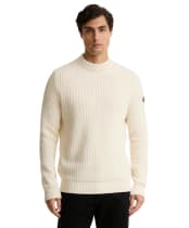 Men's Barbour International Oxham Crew Neck Jumper - Whisper White