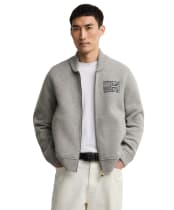 Men's Barbour International Steve McQueen Mack Cardigan - Grey Marl