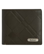 Men's Barbour Brunton Leather Wallet - Dark Olive