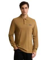 Men's Barbour International Long Sleeve Polo Shirt - Butternut