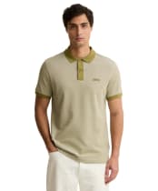 Men's Barbour International Morley Oxford Polo Shirt - Fir Green