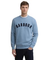 Men's Barbour Prep Logo Crew Sweater - Tarn Blue