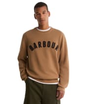 Men's Barbour Prep Logo Crew Sweater - Sandstone