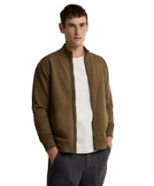 Men's Barbour Caldbeck Full Zip Sweatshirt - Beech