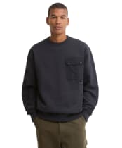 Men's Barbour Pitt Crew Neck Sweatshirt - Dark Navy