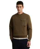 Men's Barbour Pitt Crew Neck Sweatshirt - Beech
