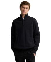 Men's Barbour International 90th Anniversary Half Zip Sweatshirt - Black