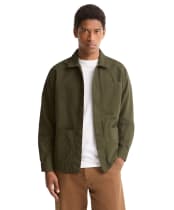 Men's Barbour Tartan Trimmed Washed Overshirt - Sage