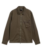Men's Barbour International A7 Overshirt - Mid Olive