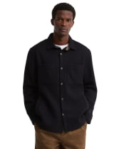Men's Barbour Marltown Tailored Wool Blend Overshirt - Navy Marl