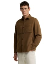 Men's Barbour Marltown Tailored Wool Blend Overshirt - Sandstone