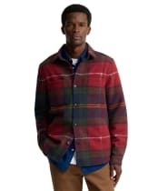 Men's Barbour Woodlane Brushed Check Overshirt - Winterberry Tartan