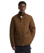 Men's Barbour Lowerdale Quilted Jacket - Dark Sand