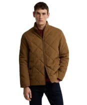 Men's Barbour Corden Quilted Jacket - Dark Sandstone