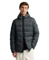 Men's Barbour International Bobber Puffer Jacket - Charcoal