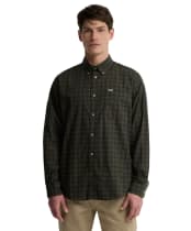 Men's Barbour Bank Check Shirt - Olive