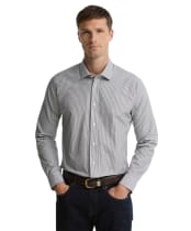 Men's Barbour Graham Striped Tailored Shirt - Forest