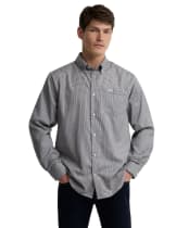 Men's Barbour Barnard Thermo Weave Regular Fit Checked Shirt - Deep Blue