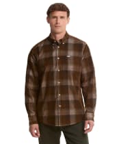 Men's Barbour Winston Regular Fit Checked Shirt - Dark Sand