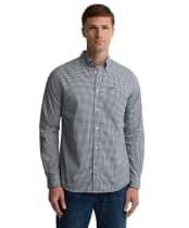 Men's Barbour Harbourwall Tailored Gingham Shirt - Navy