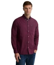 Men's Barbour Harbourwall Tailored Gingham Shirt - Red