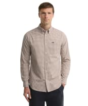 Men's Barbour Harbourwall Tailored Gingham Shirt - Sandstone