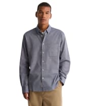 Men's Barbour Nevis Authentic Textured Shirt - Navy Marl