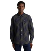 Men's Barbour Lochton Tailored Tartan Shirt - Shadow Classic Tartan