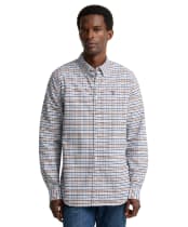 Men's Barbour Rickwood Tailored Gingham Shirt - Stone
