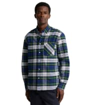Men's Barbour Findhorn Authentic Highland Check Oxford Shirt - Seaweed