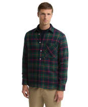 Men's Barbour Darnick Authentic Highland Check Flannel Shirt - Navy