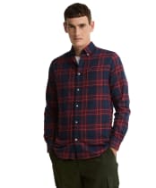 Men's Barbour Broxburn Tailored Checked Shirt - Red