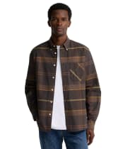 Men's Barbour Mineral Tartan Dunoon Authentic Shirt - SMOKED PEAT